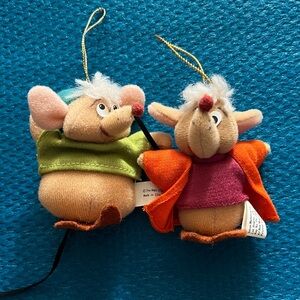 Plush vintage Christmas ornaments